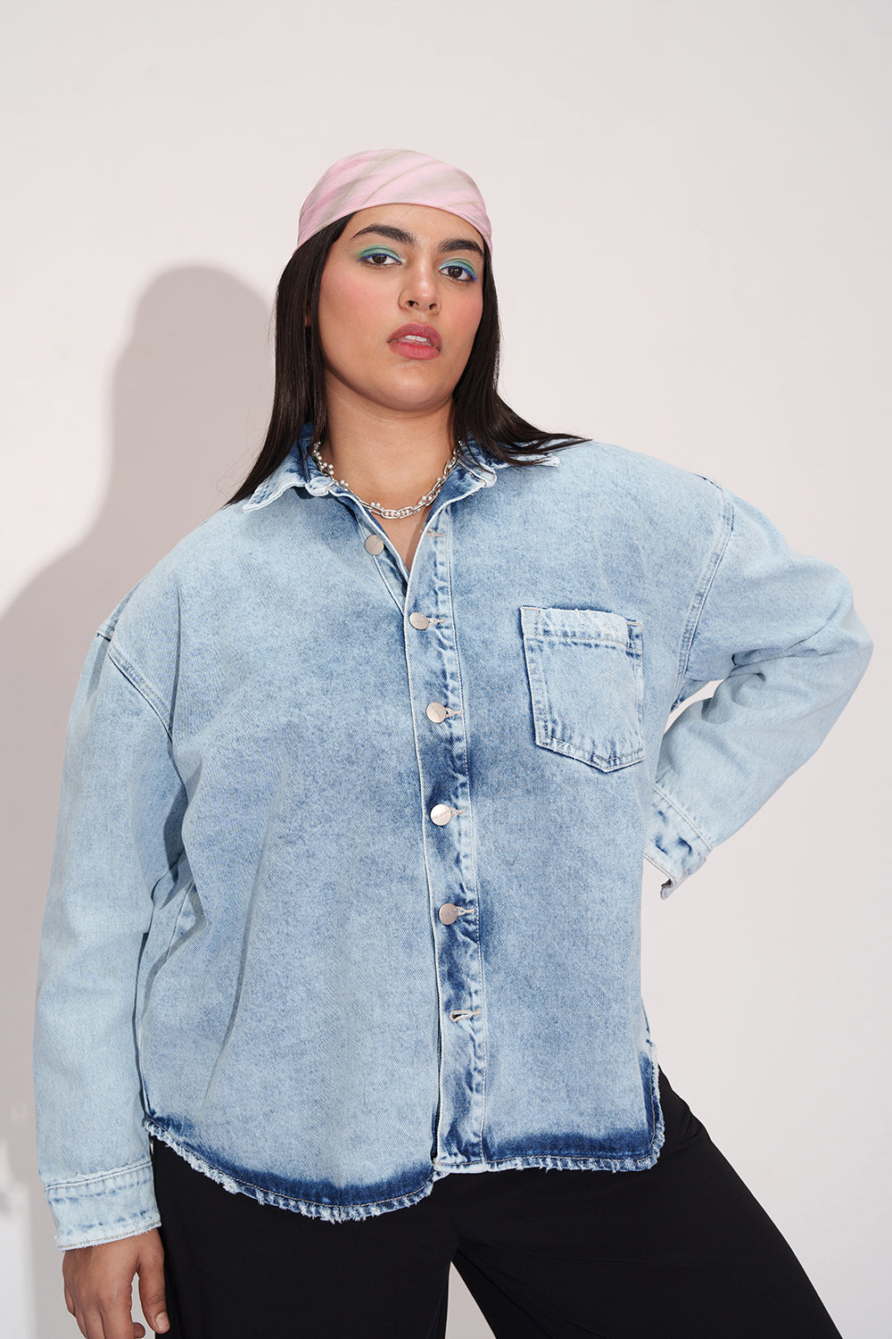 Old-School Denim Vintage Shacket