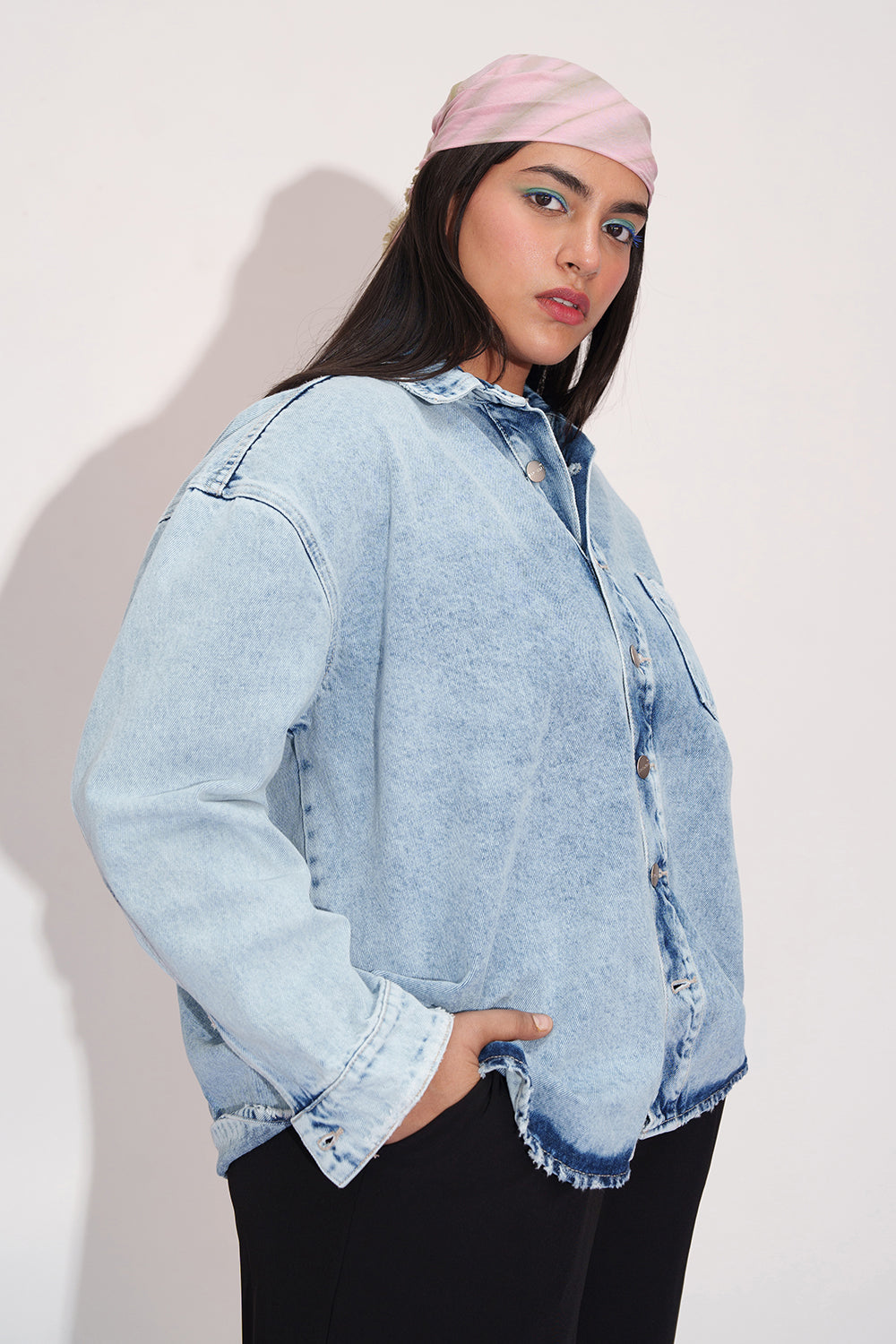 Old-School Denim Vintage Shacket