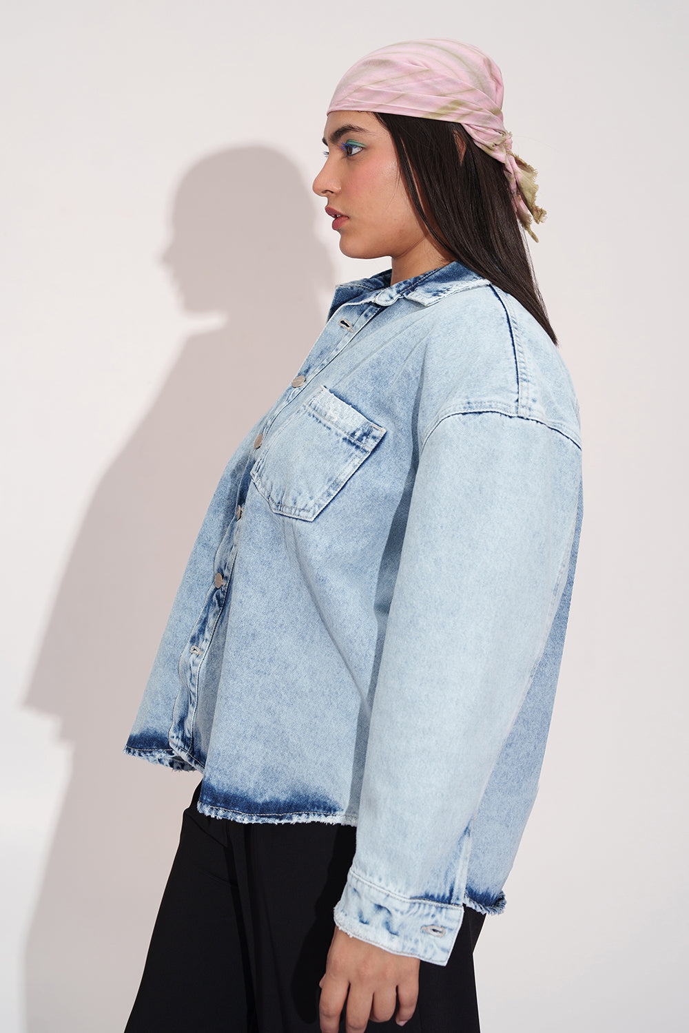 Old-School Denim Vintage Shacket