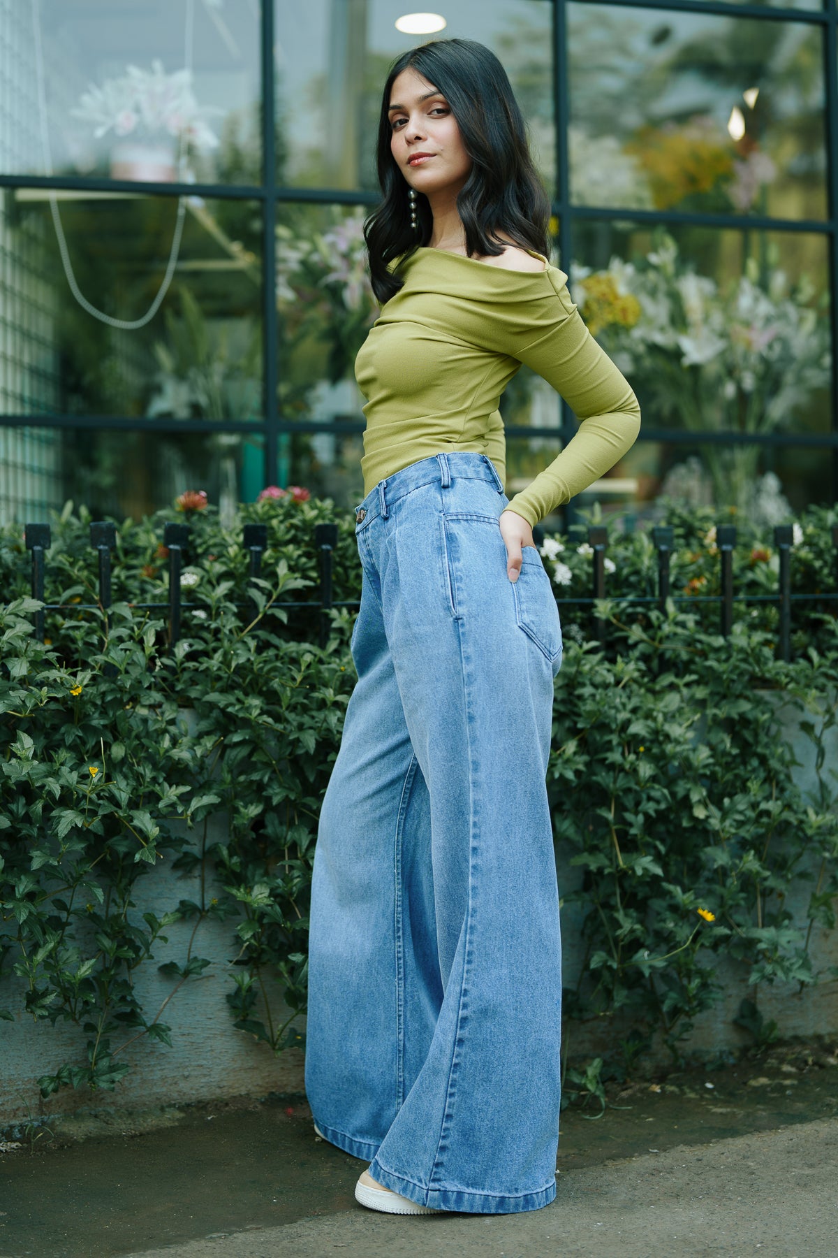 Swifty Blue Denim Korean Pants