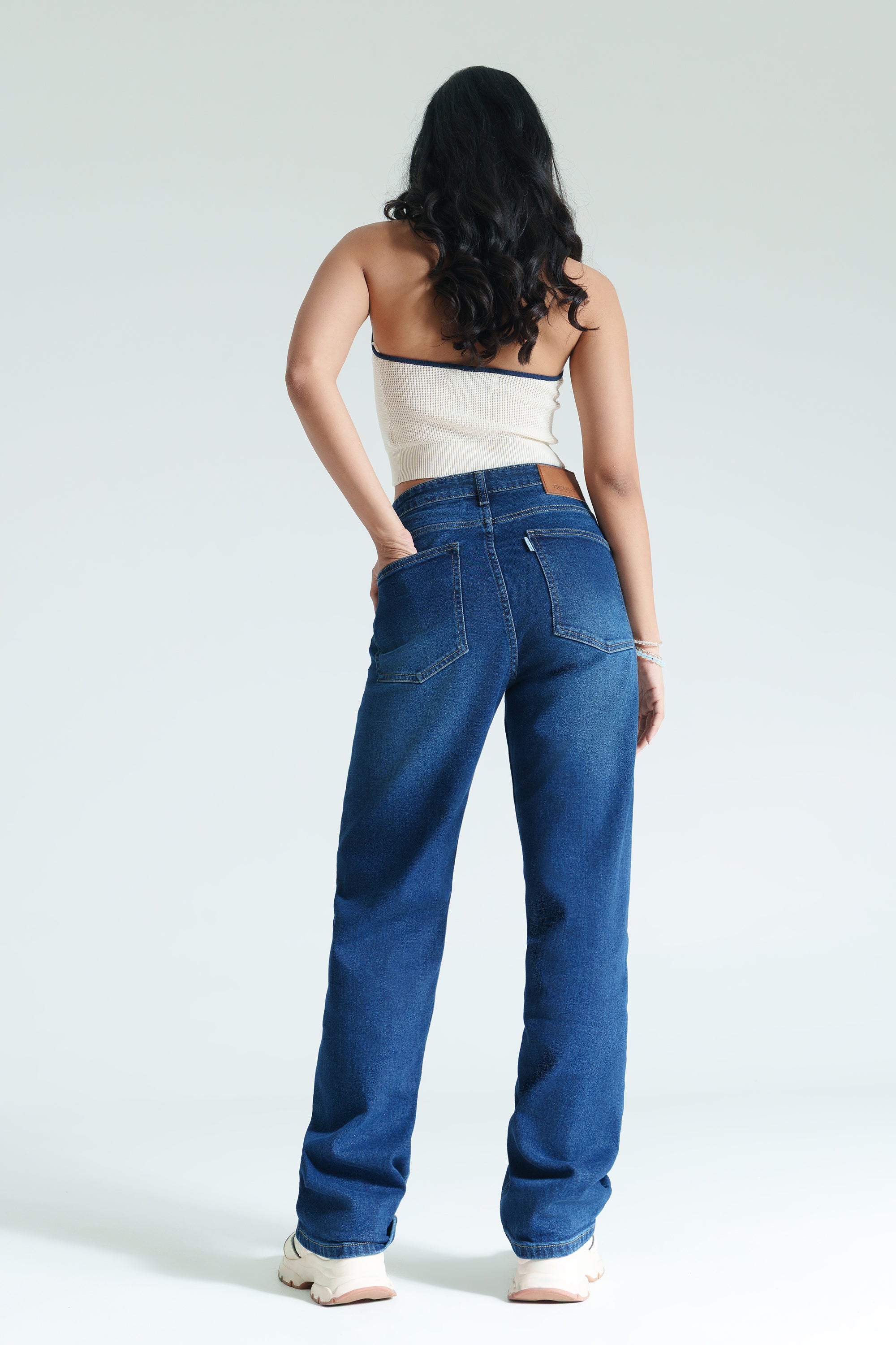 Deep Indigo Women's Straight Jeans