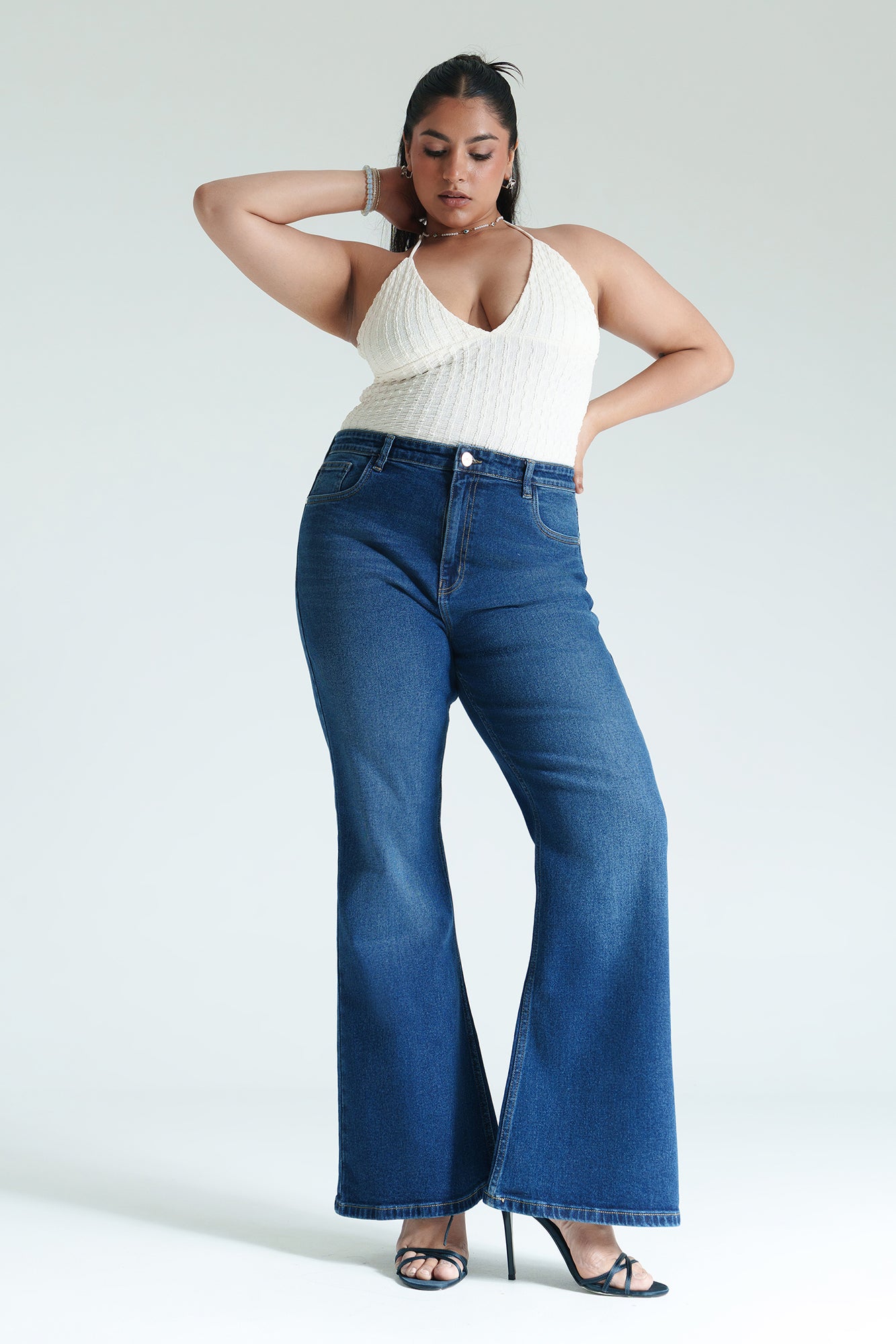 Curve Nexus Blue Bootcut Jeans