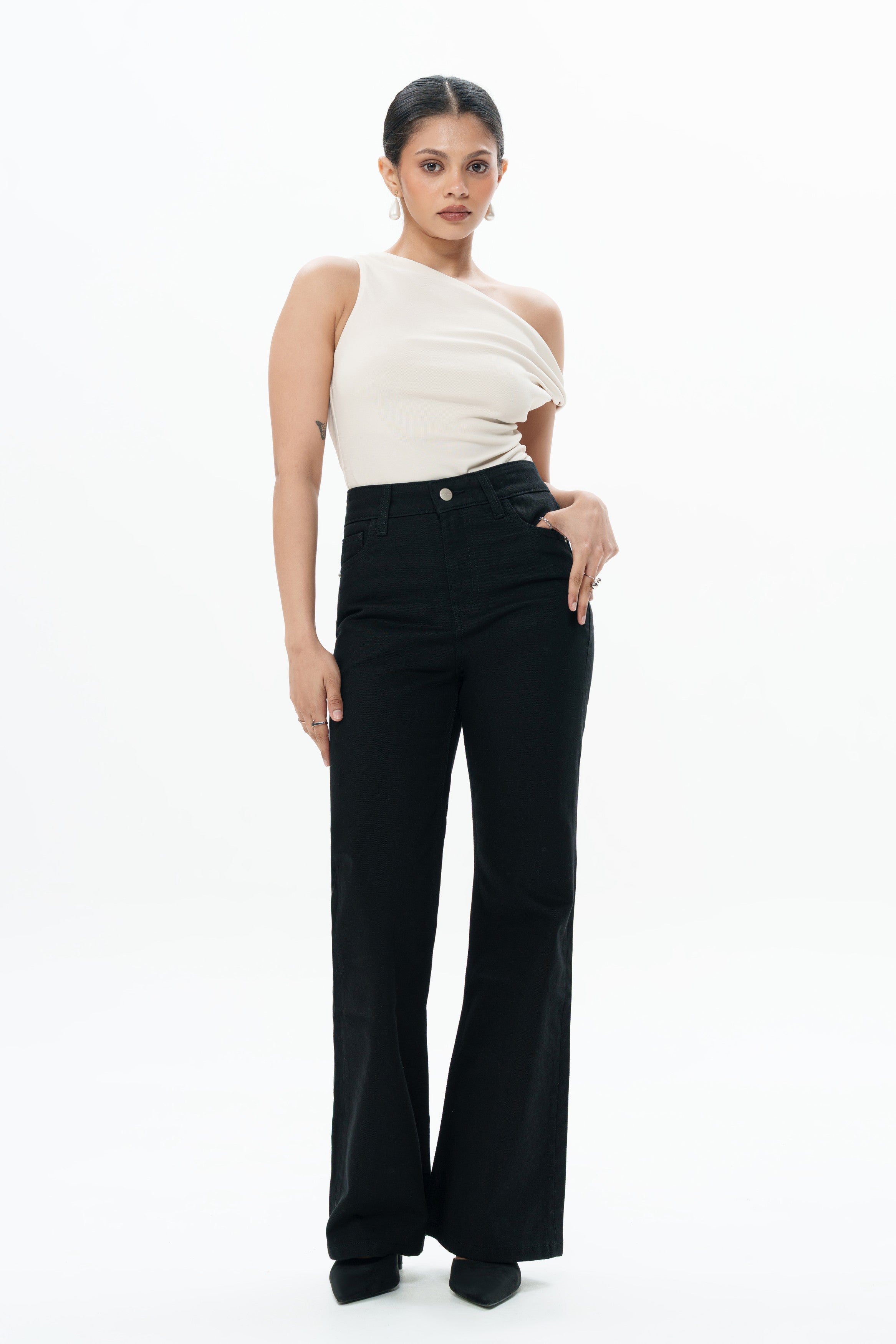 Dark Matter Black Bootcut Jeans