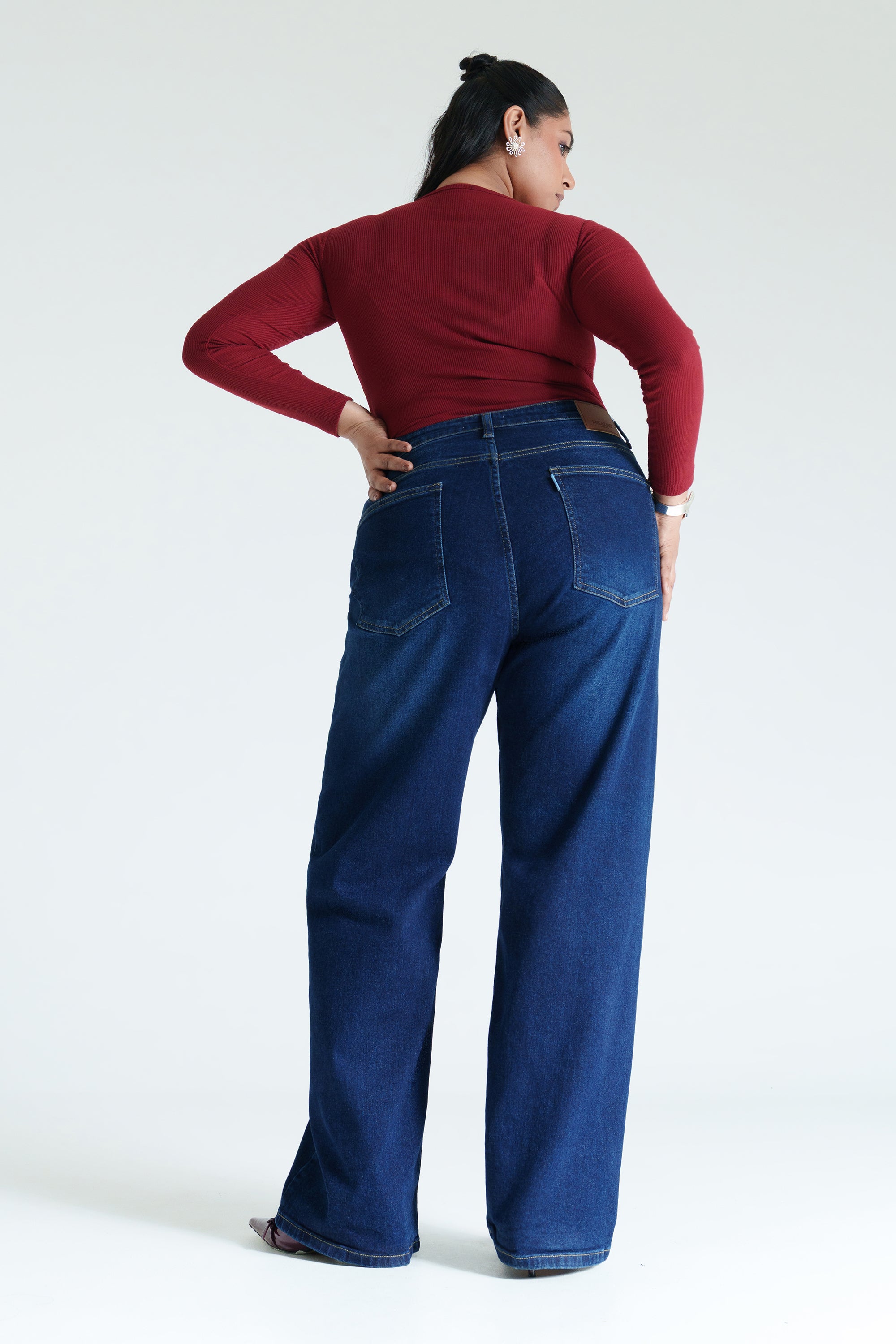 Curve Lunar Blue Straight Jeans