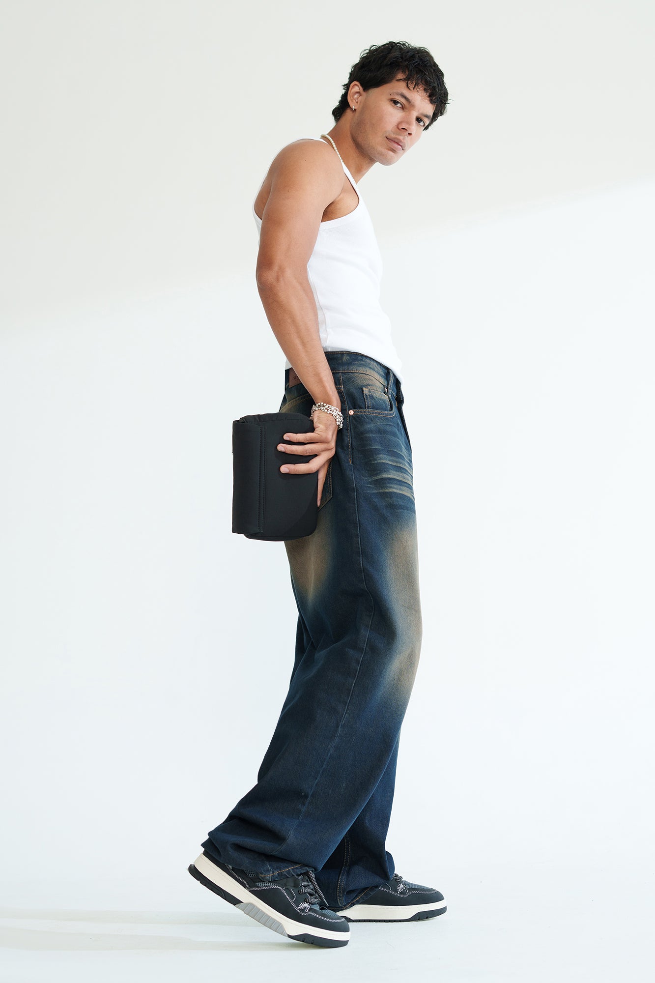Retro Tint Men's Baggy Straight Jeans