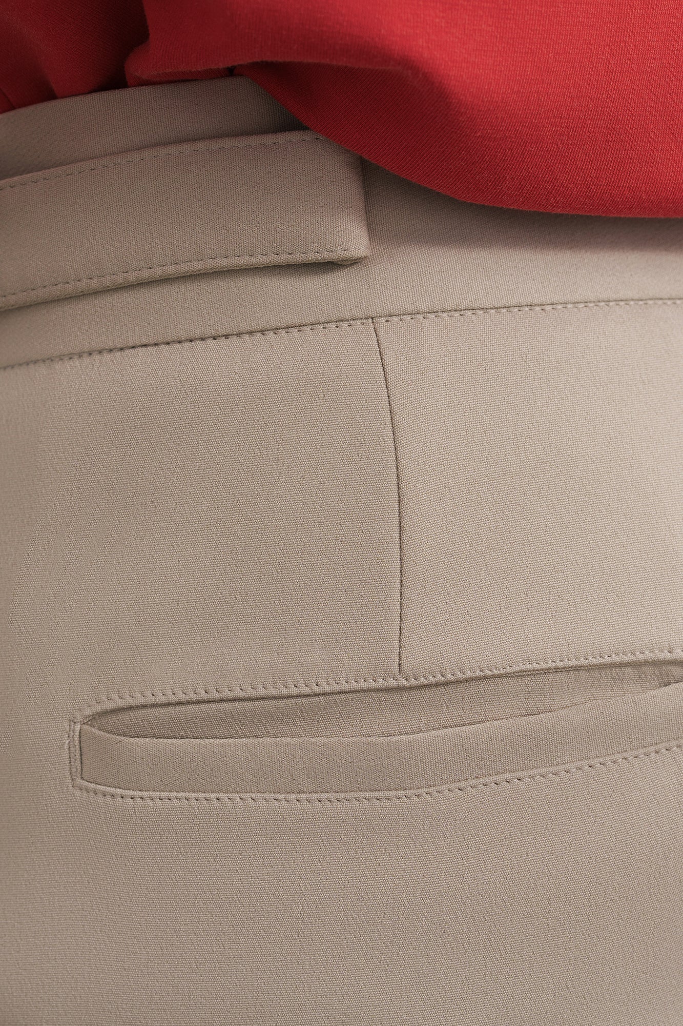 Ash Taupe Adjustable Men's Straight Korean Pants