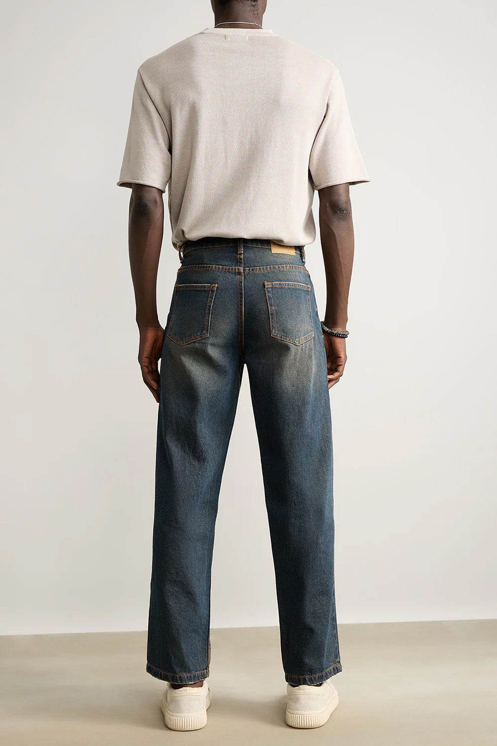 Shaded Indigo Men's Straight Jeans