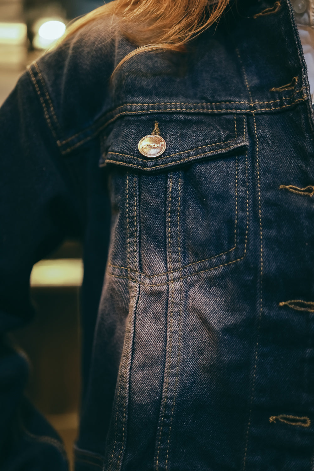 Gleam Blue Denim Trucker Jacket