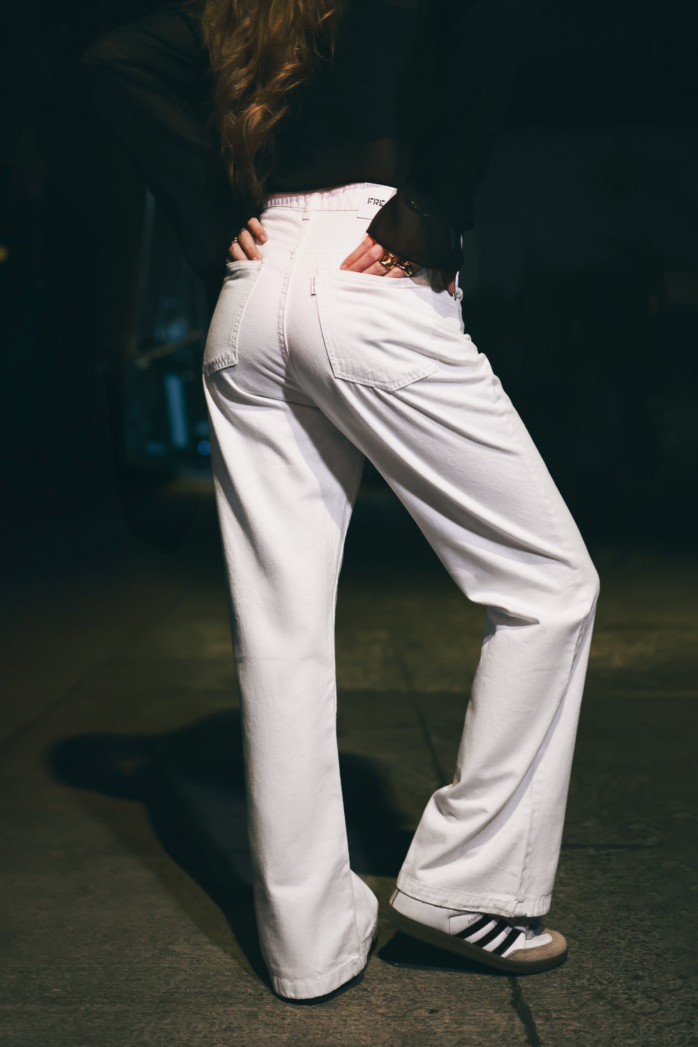 True White Bootcut Jeans