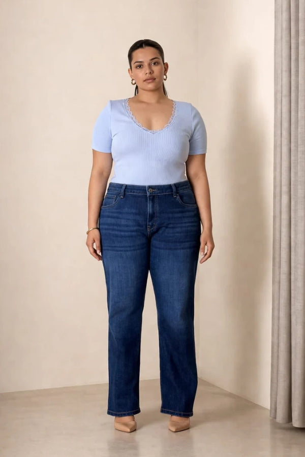 90's Basic Straight Jeans