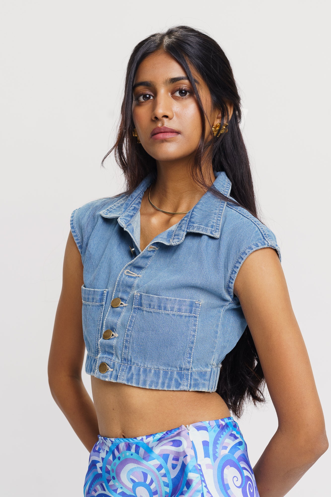 Buy online Girls Blue Denim Skirt & Top Set from girls for Women by Being  Naughty for ₹700 at 72% off | 2024 Limeroad.com