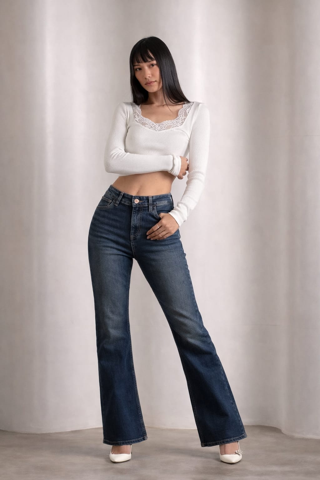 Stateside Grunge Bootcut Jeans