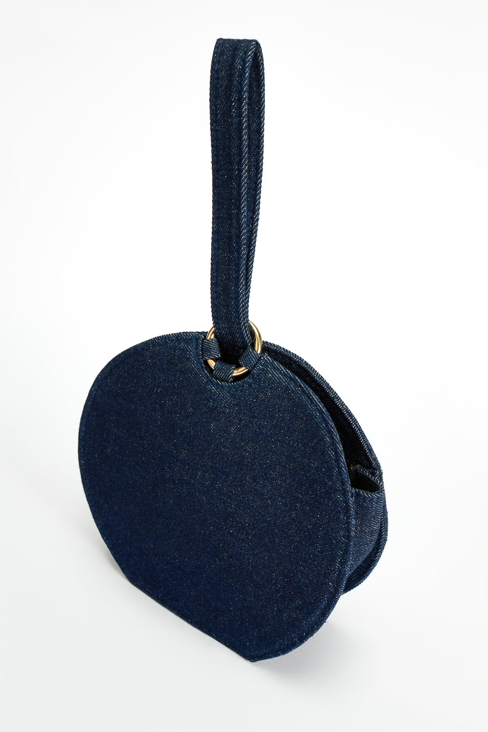 Denim Round Wrist Bag