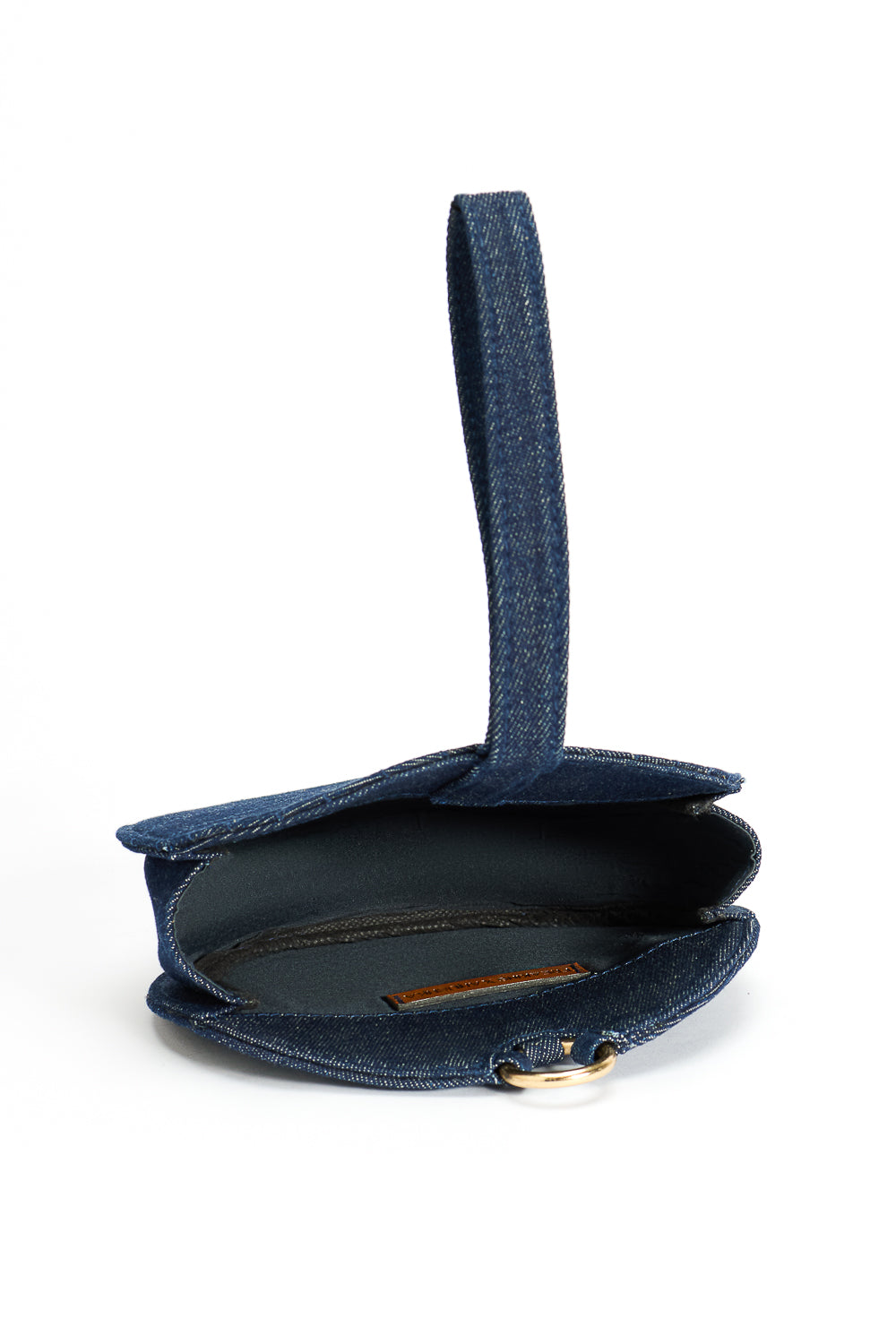 Denim Round Wrist Bag