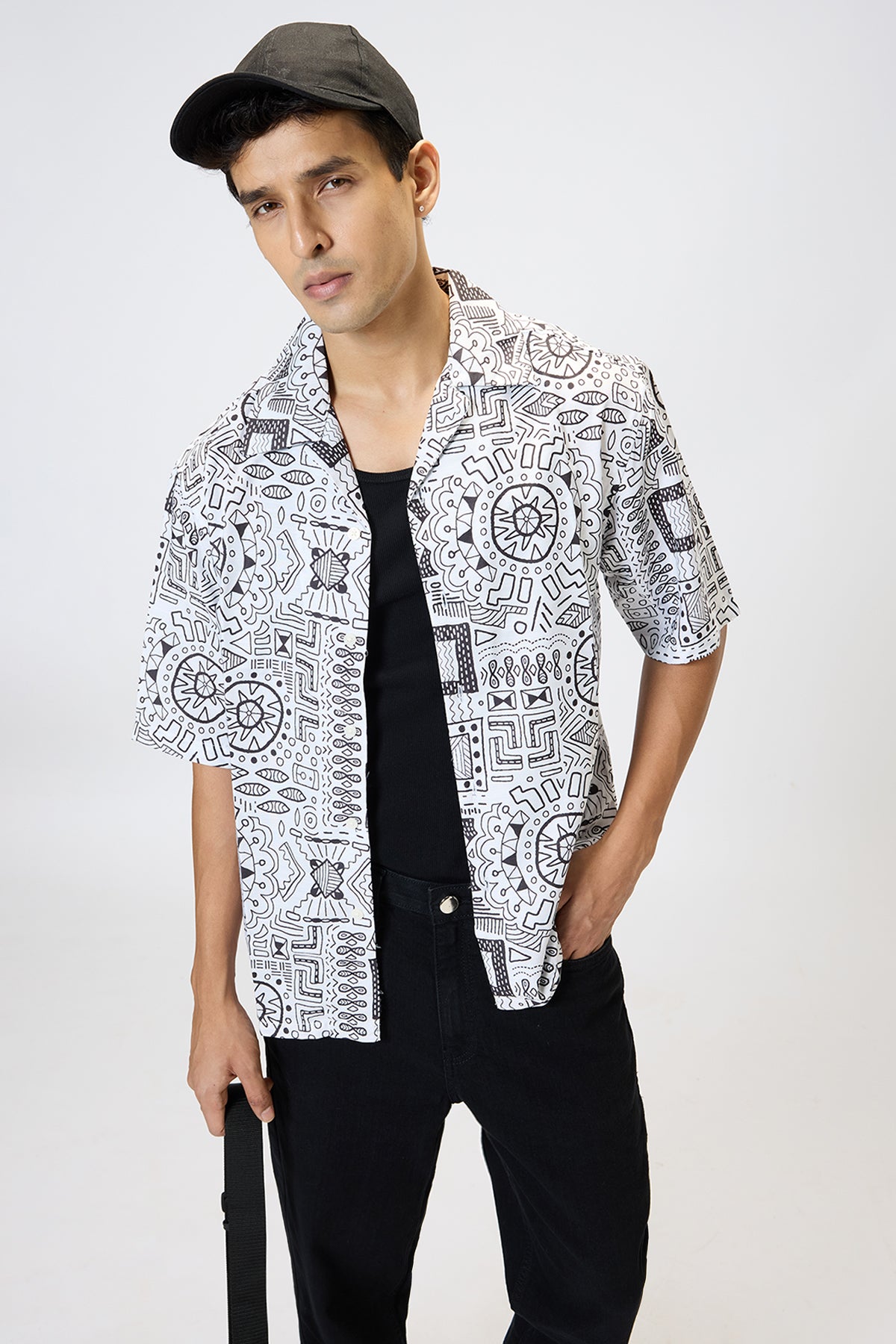 Neo Aztec Men's Resort Collar Shirt