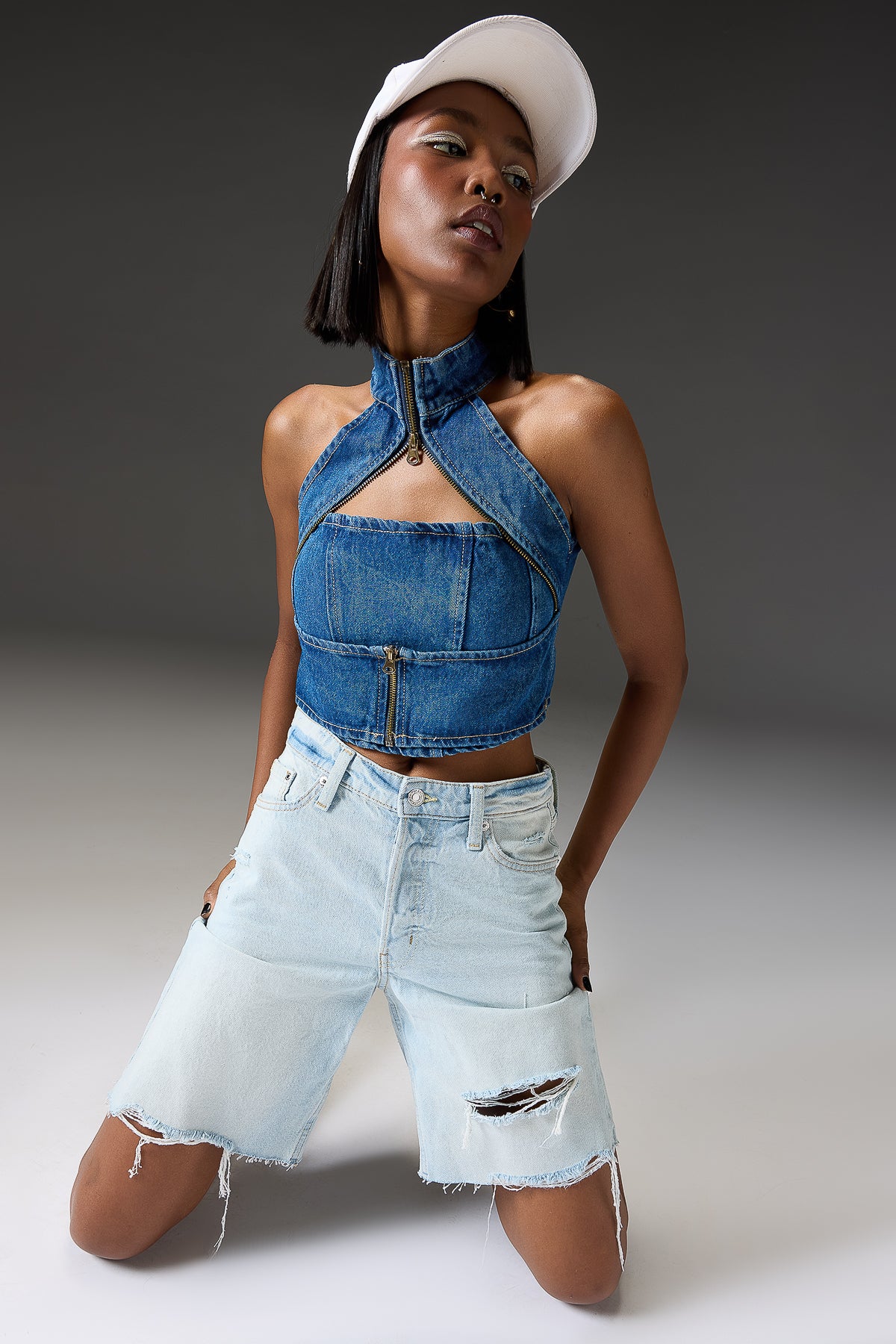Indigo Chained Women's Top