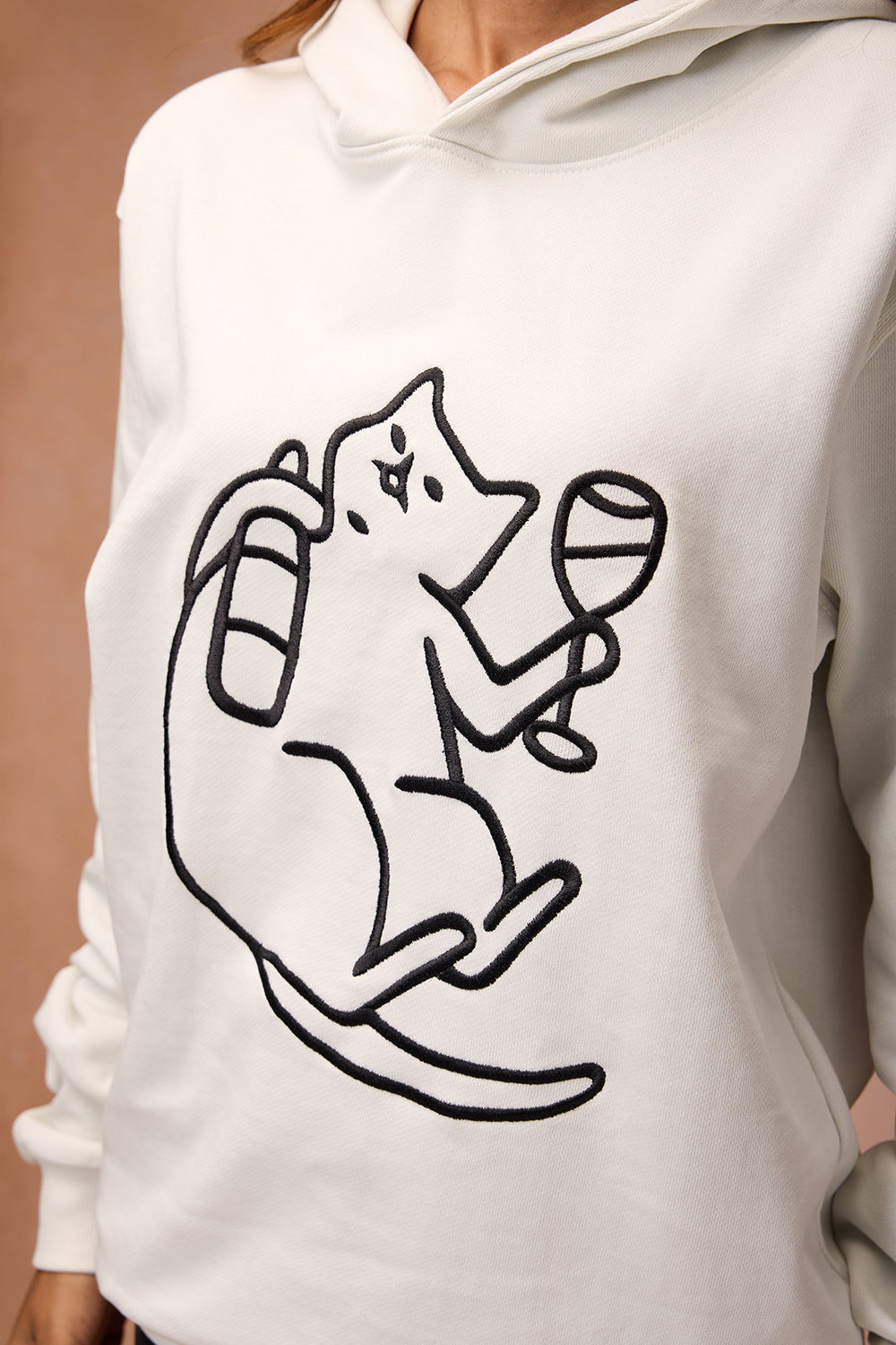 Women's Cat Snuggle Grey Hoodie