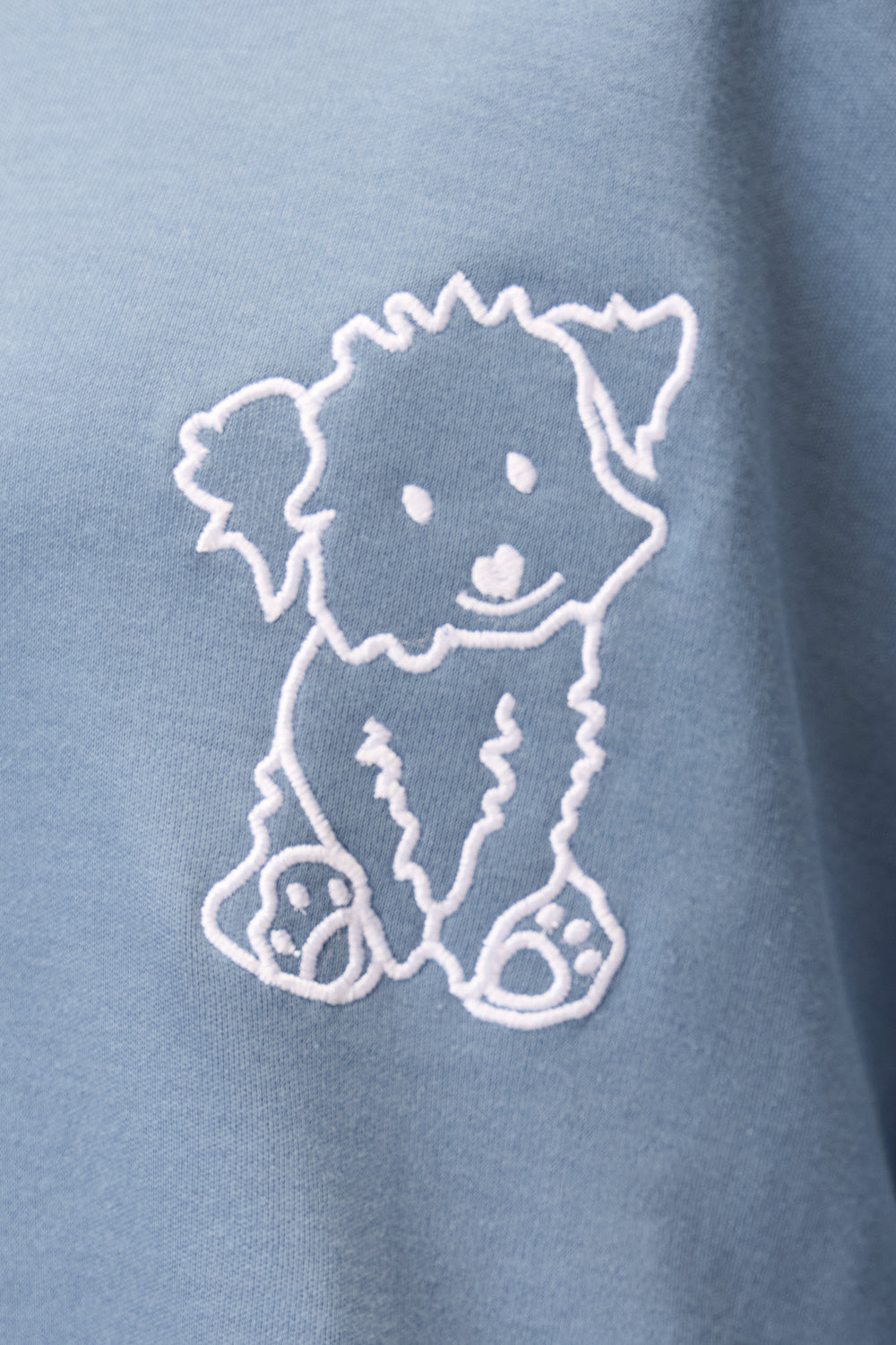 Women's Doggo Over All Blue T-Shirt