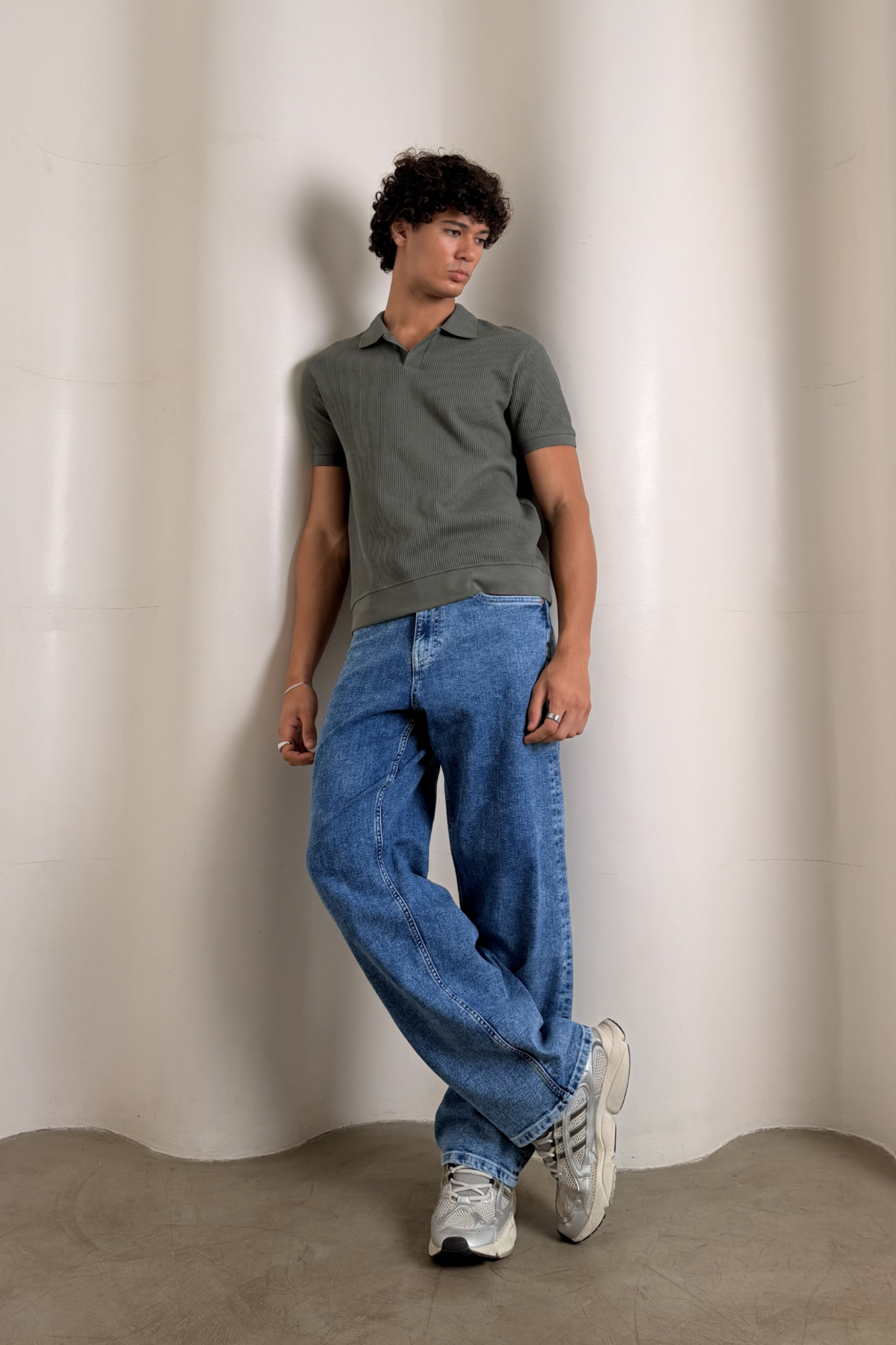 Icy Blue Baggy Jeans