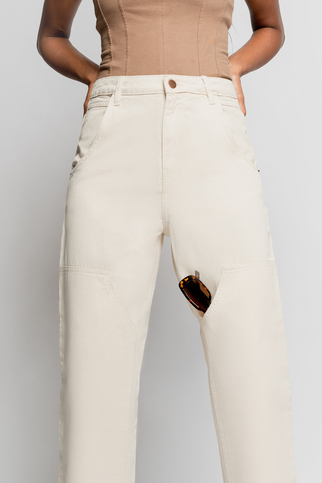 ECRU CARPENTER PANTS