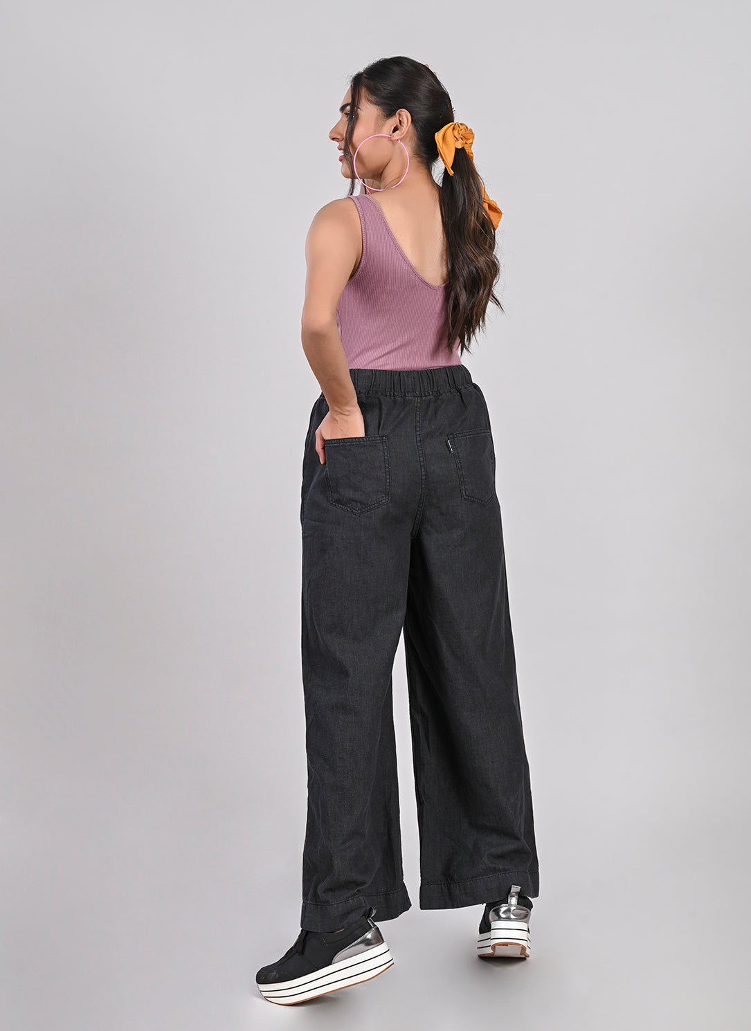 GREY CARPENTER POCKET JEANS PANTS