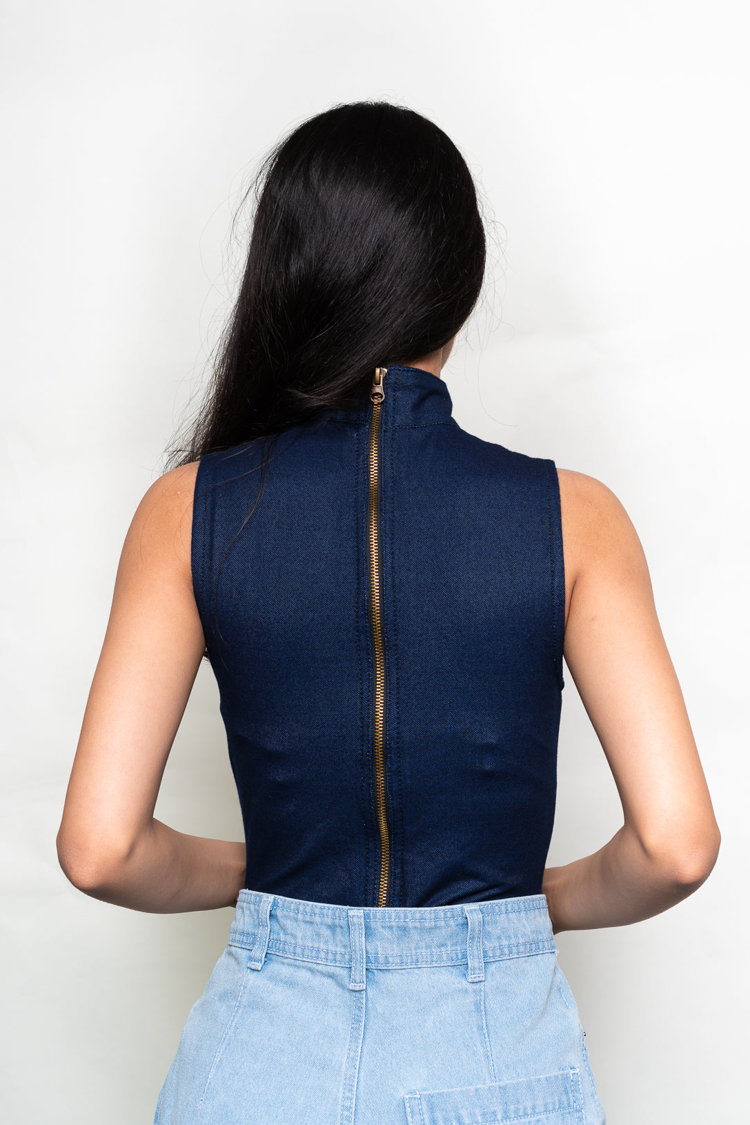 NAVY BODY SUIT