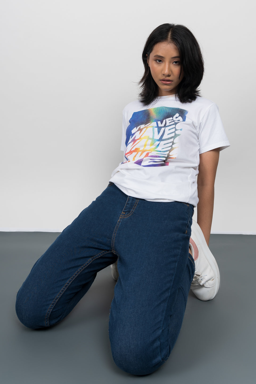 Dark blue slim jeans