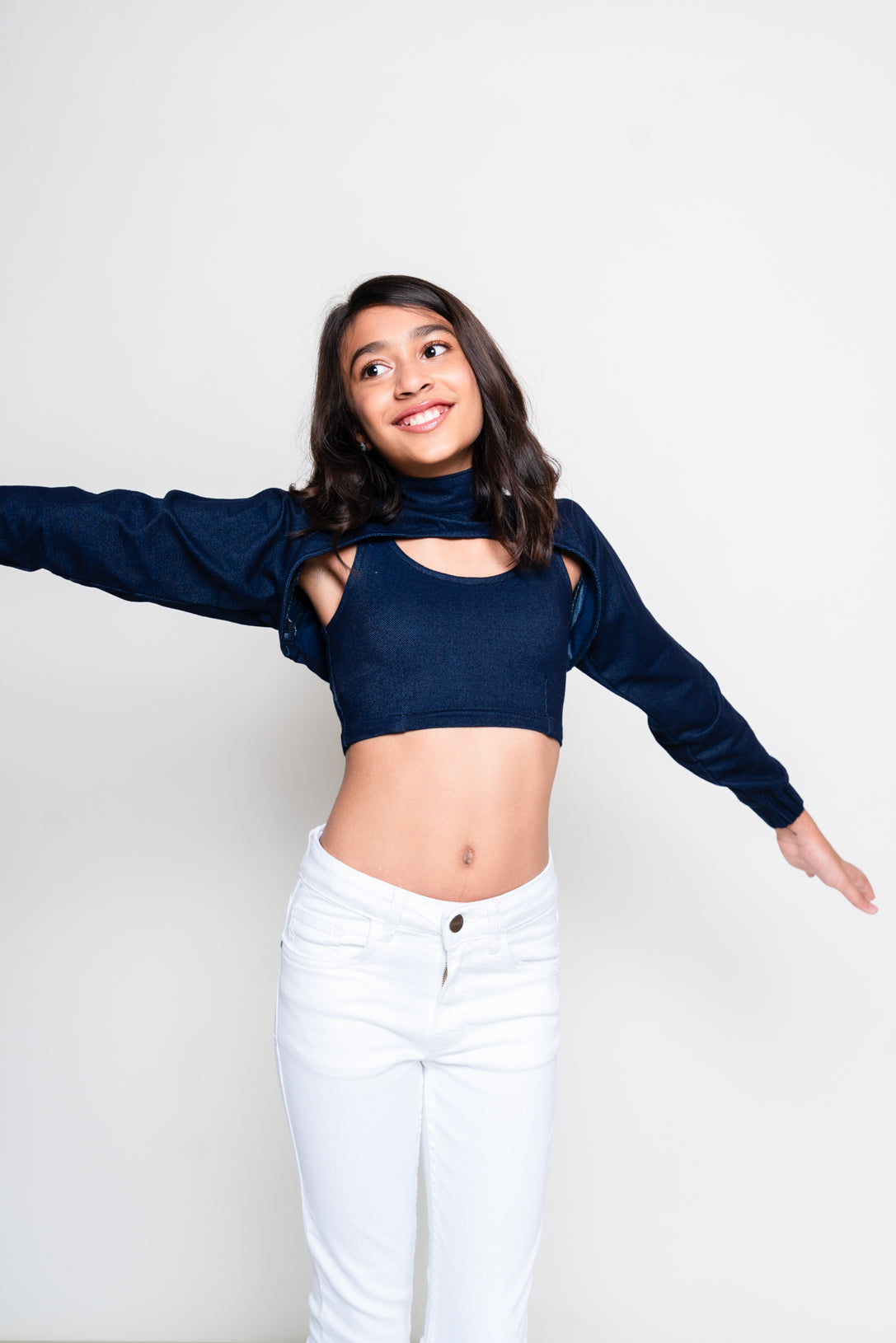 two piece cut out top