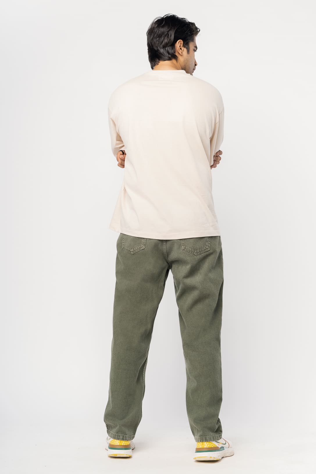 Men’s Olive Carrot Jeans