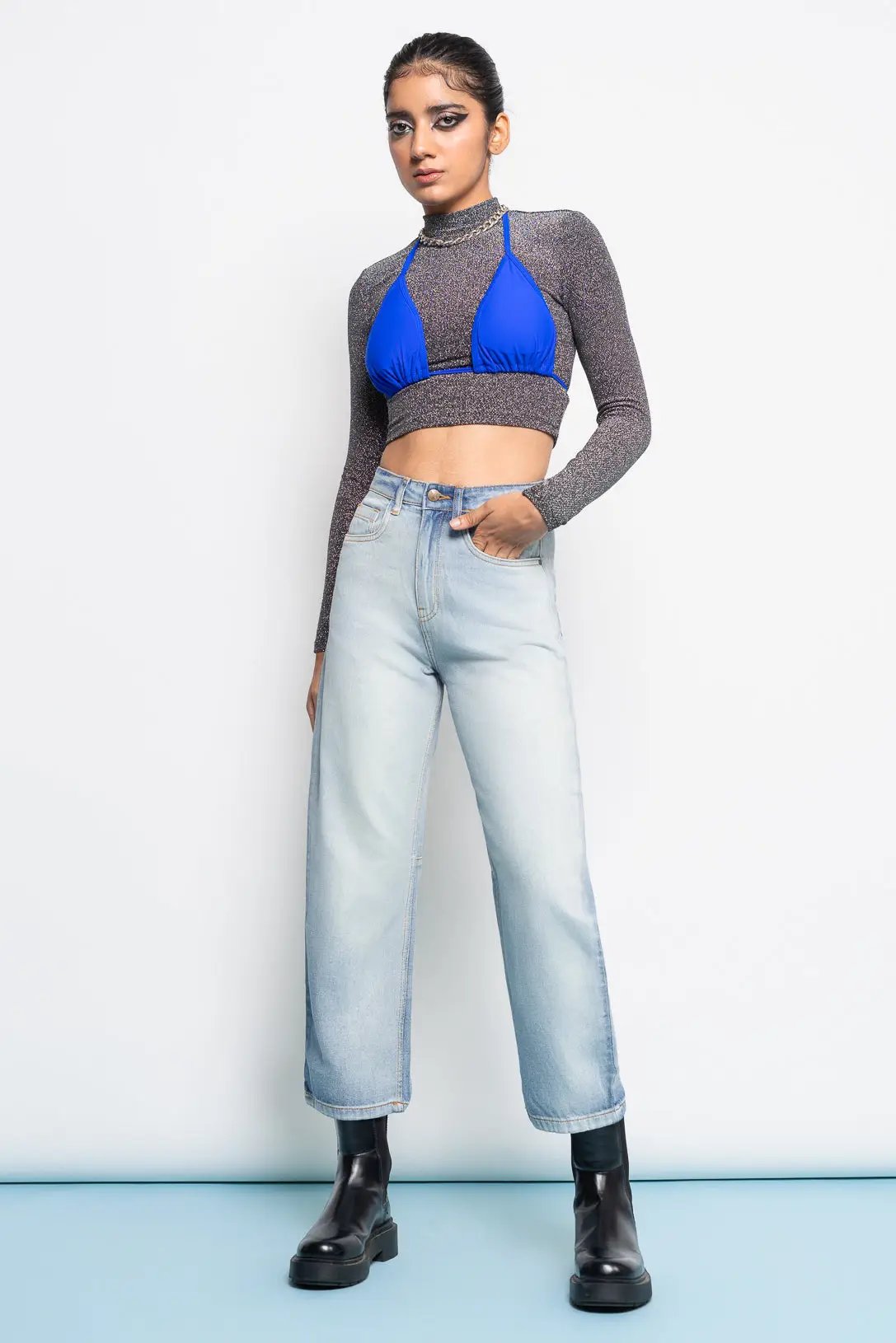 Ice wash Baggy Jeans