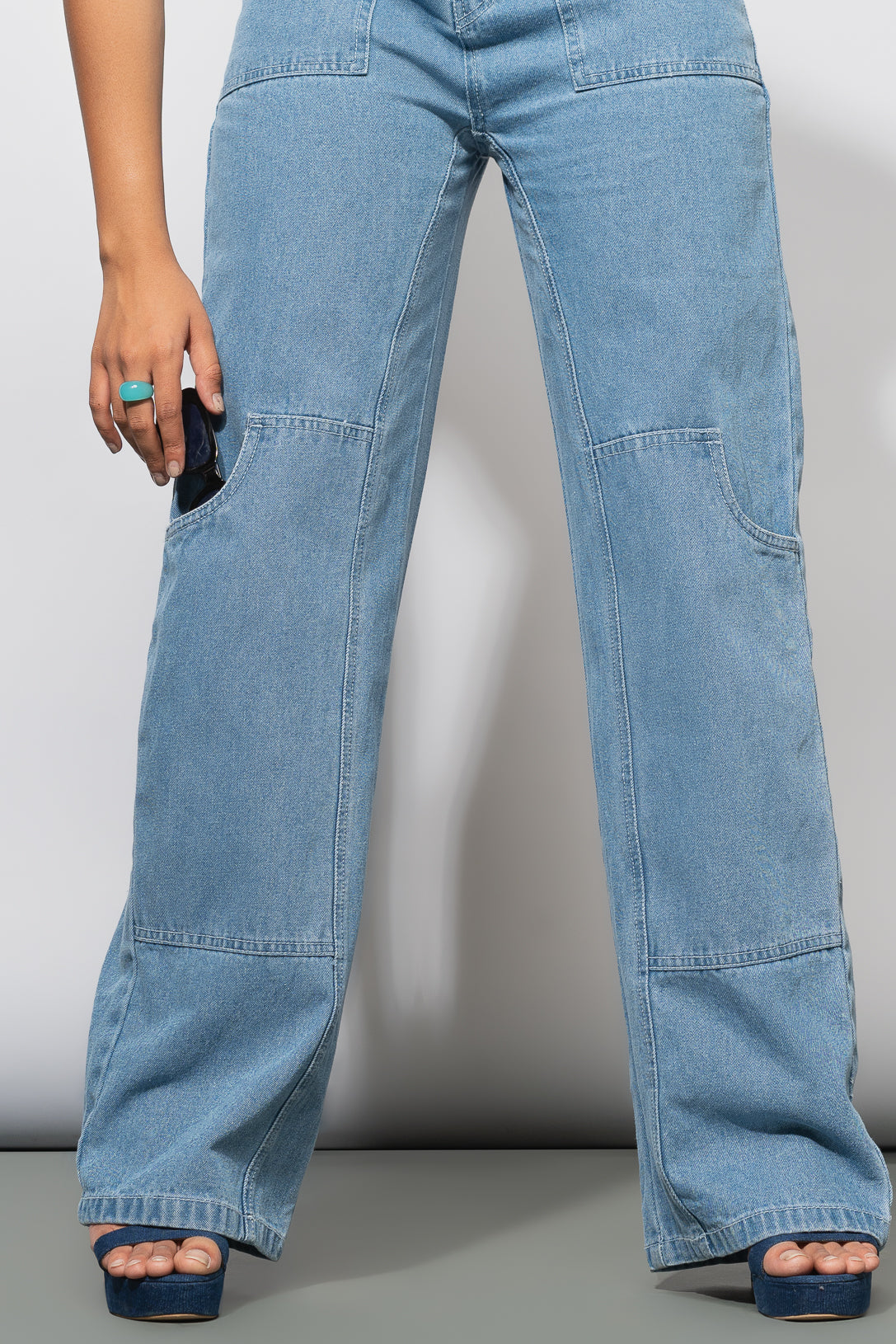 BLUE COMBAT PANTS