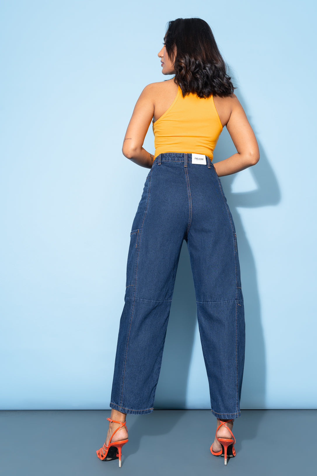 Buy XiuG Summer Womens Korean Version Loose Tassels Wide Leg Straight Nine  Points Jeans Slim Fit Color  LightBlue Size  XXL at Amazonin