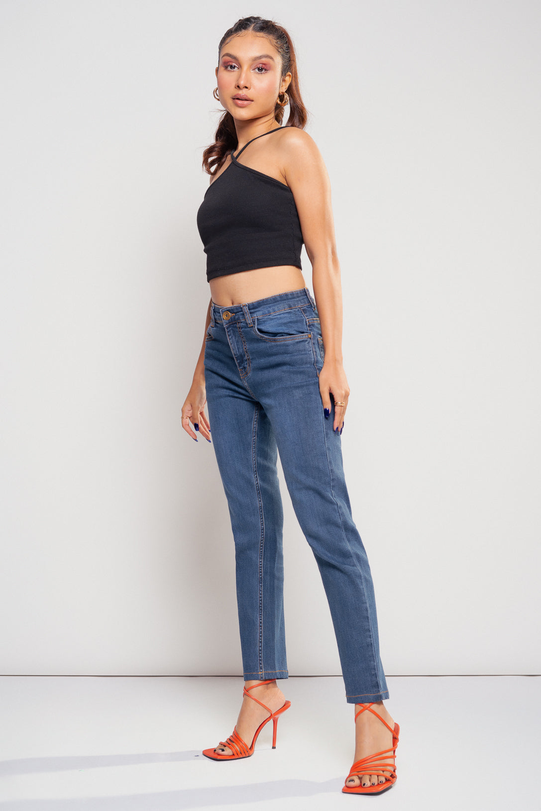 Mid Dark Slim Jeans