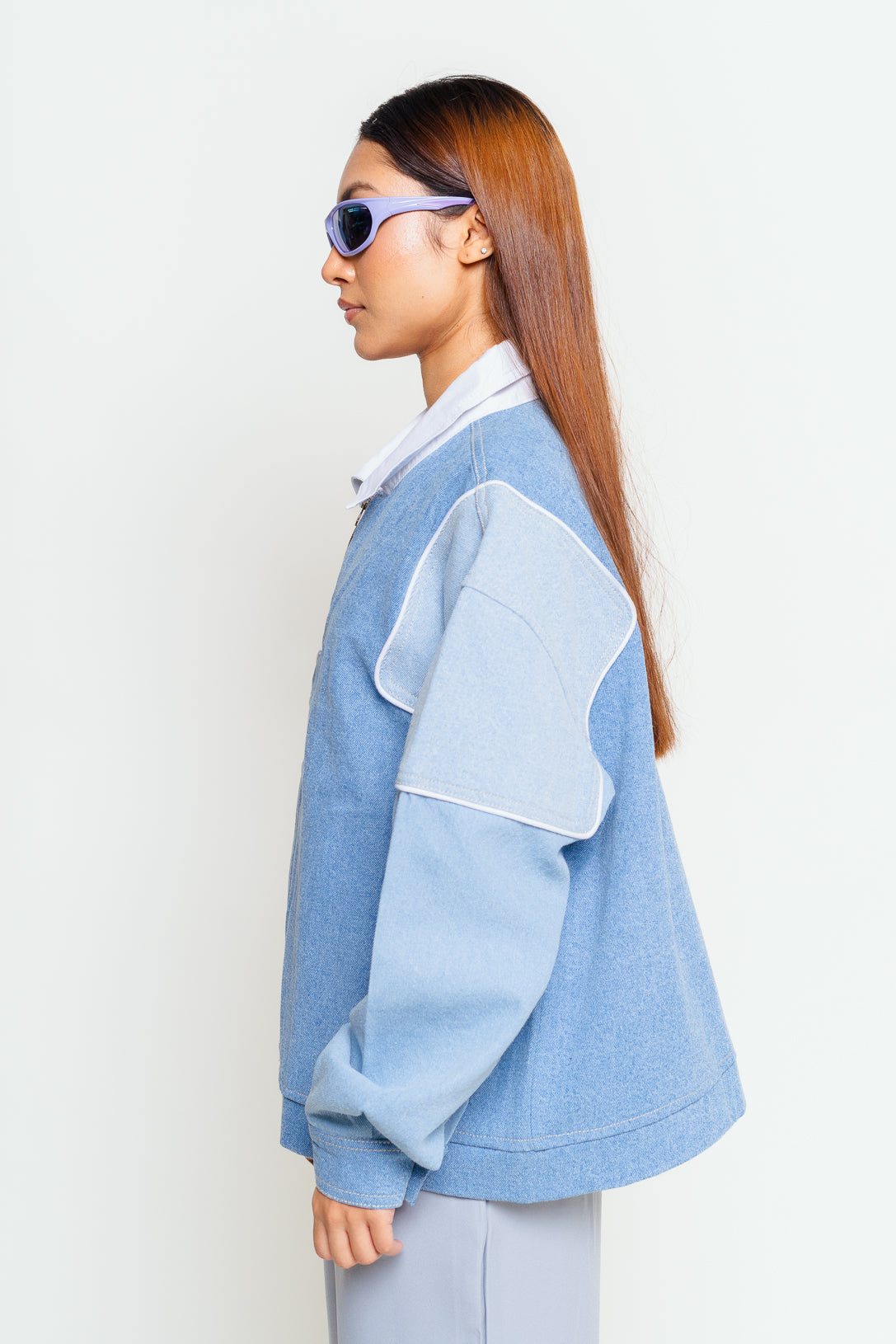 denim play oversized jacket