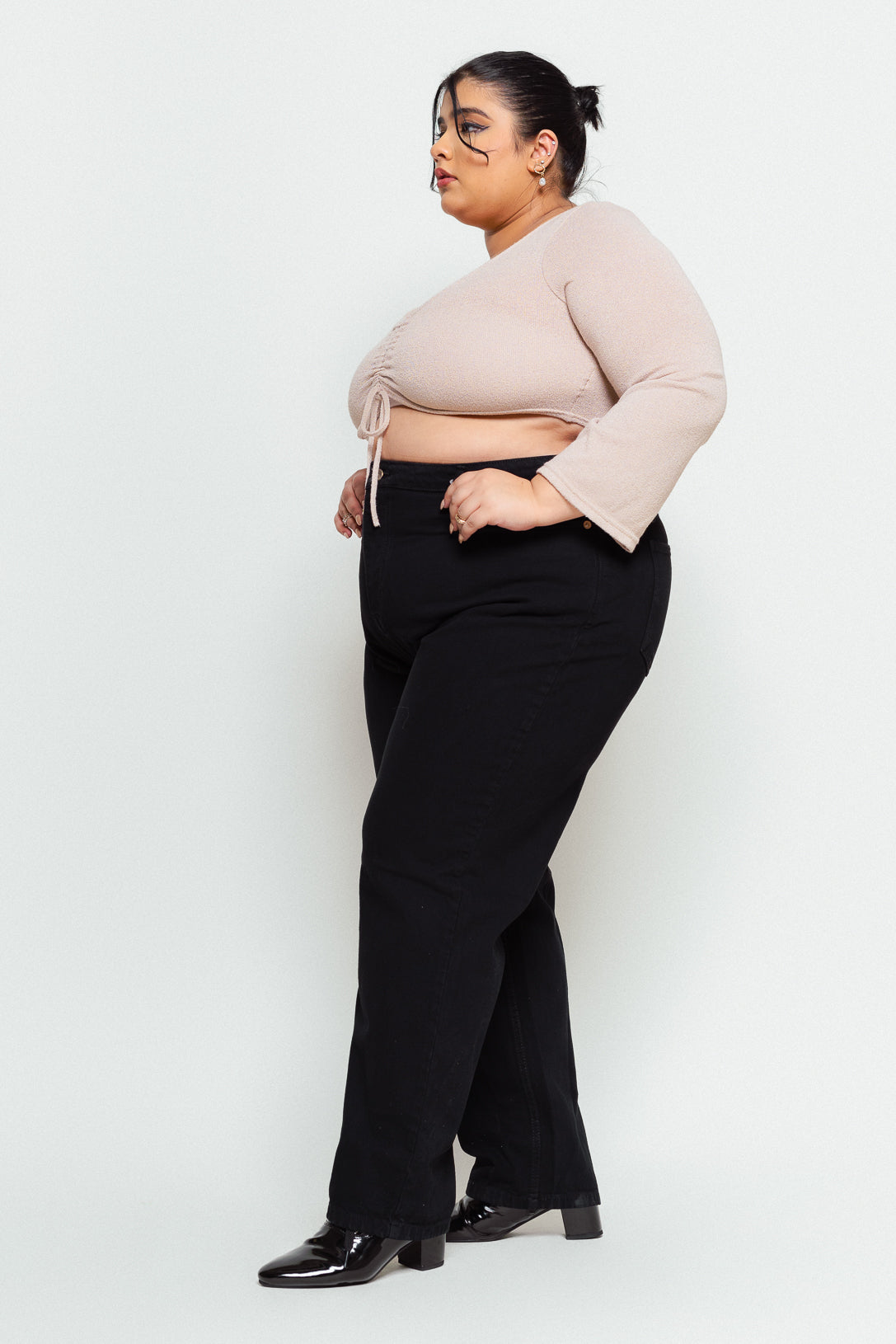 Black High Rise Women's Slim Jeans