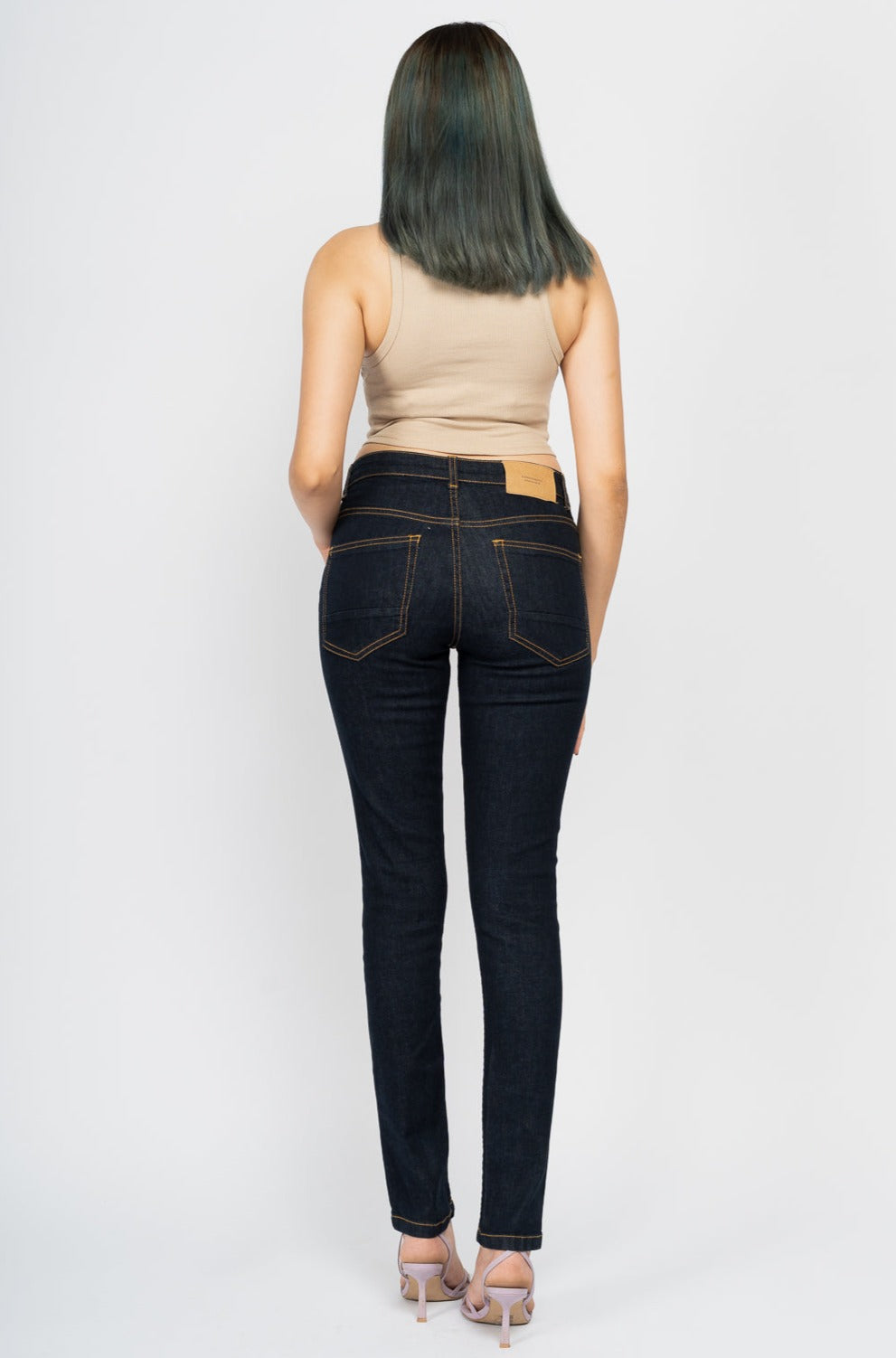 Raw Dark Blue Jeans