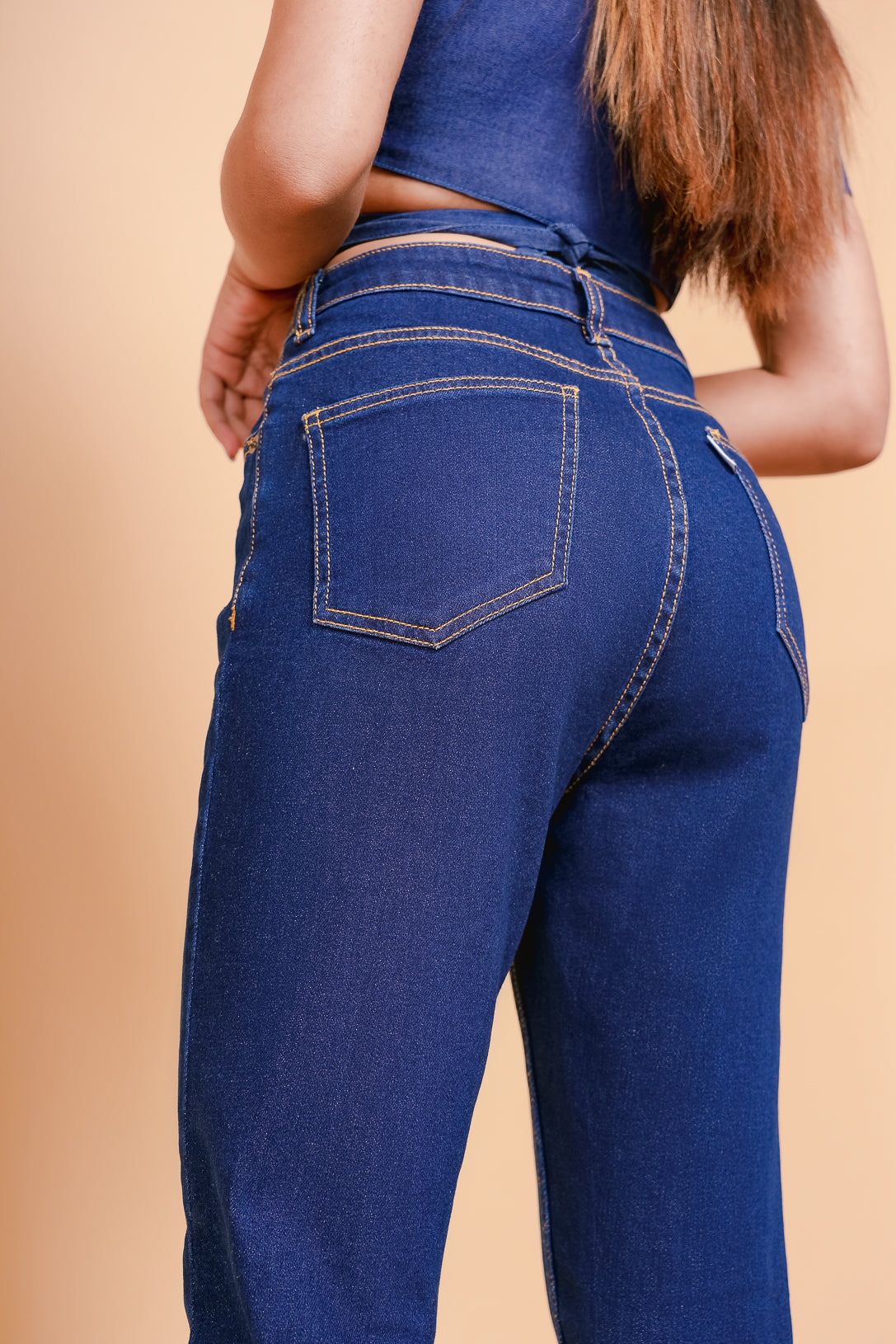 Contrast blue Slim-fit Jeans