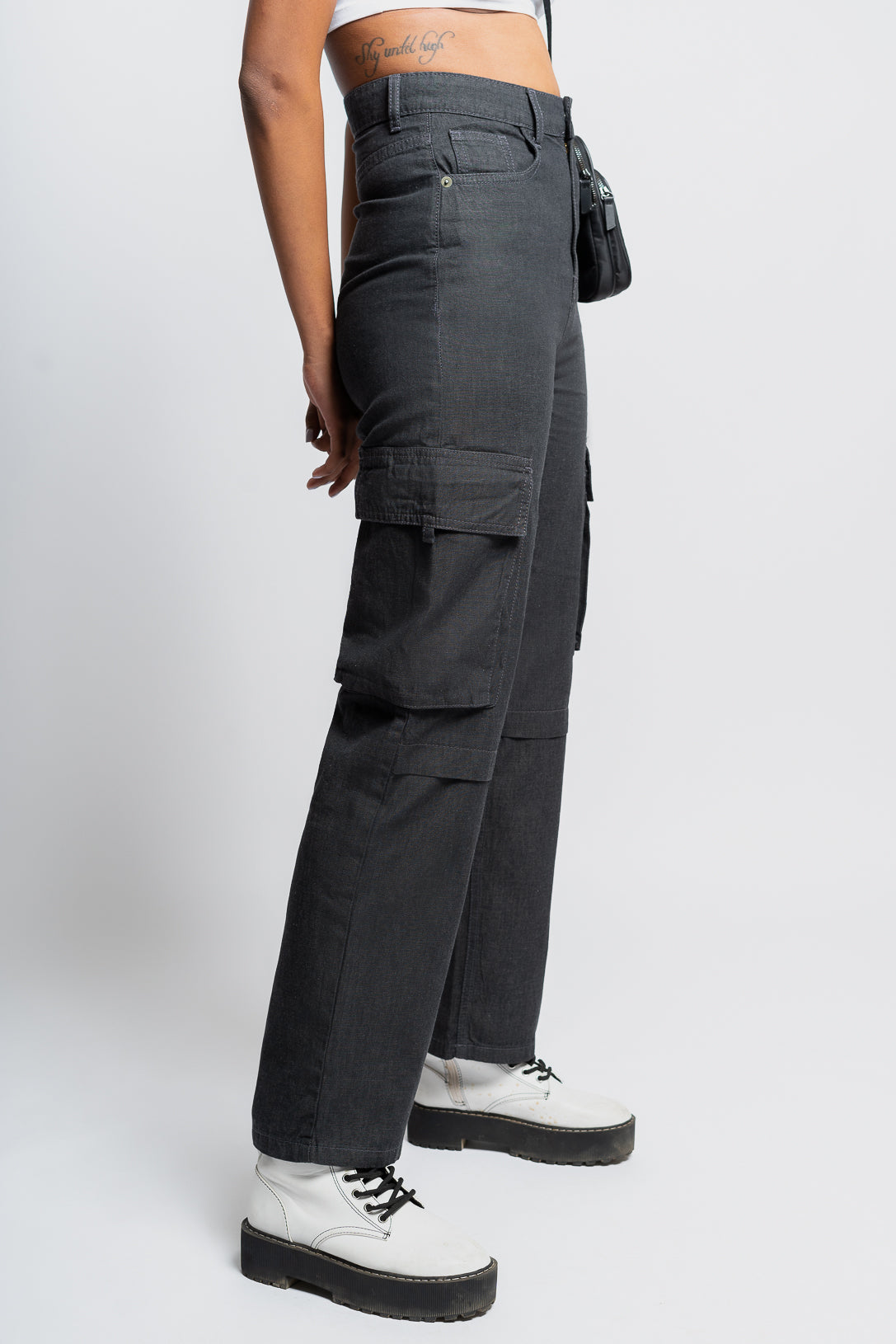 GREY UTILITY PANTS