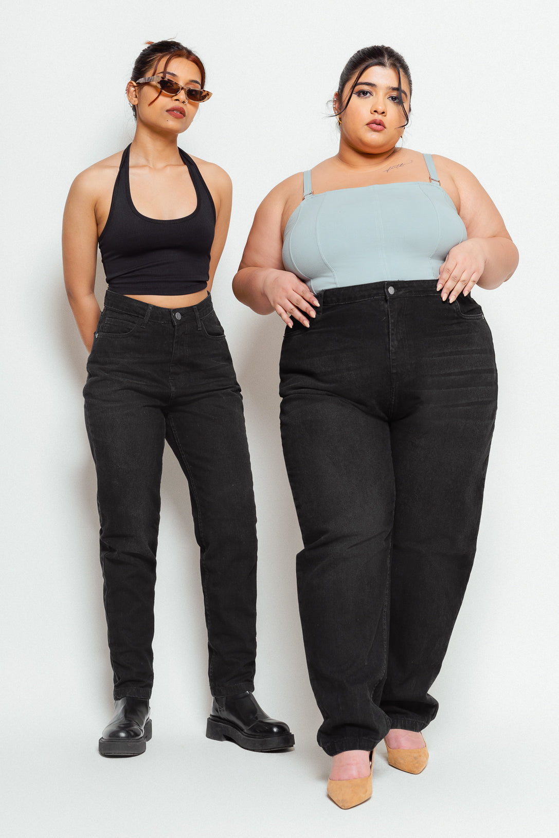 WHISKERED MOM JEANS